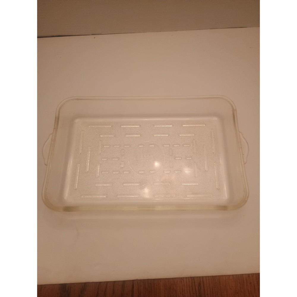rectangle Clear Glass Bake Baking Dish Textured Bottom 8x12x2